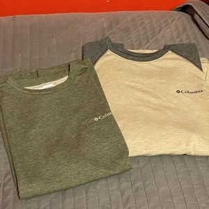2 Mens Columbia tees